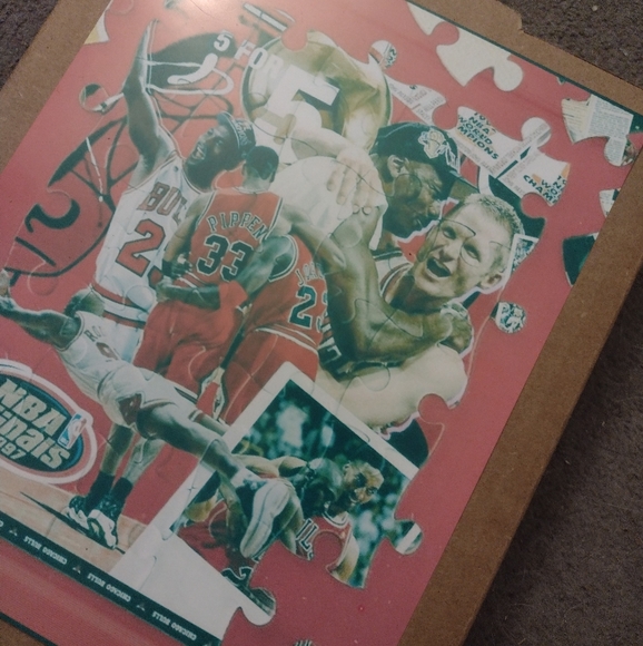 MICHAEL JORDAN &THE BULLS ULTRA GLOSSY 1992 & 1997 NBA FINALS 8.5x11  POSTER SET - Picture 7 of 8